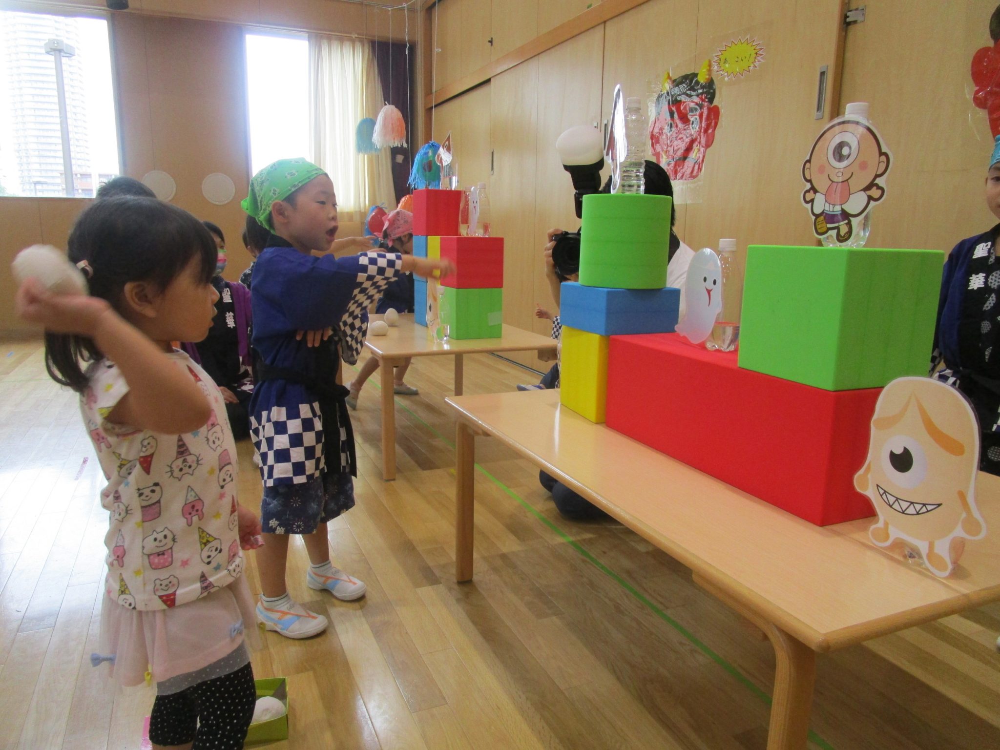 夏祭りごっこ 江東区小名木川保育園 夏祭りごっこ 江東区小名木川保育園